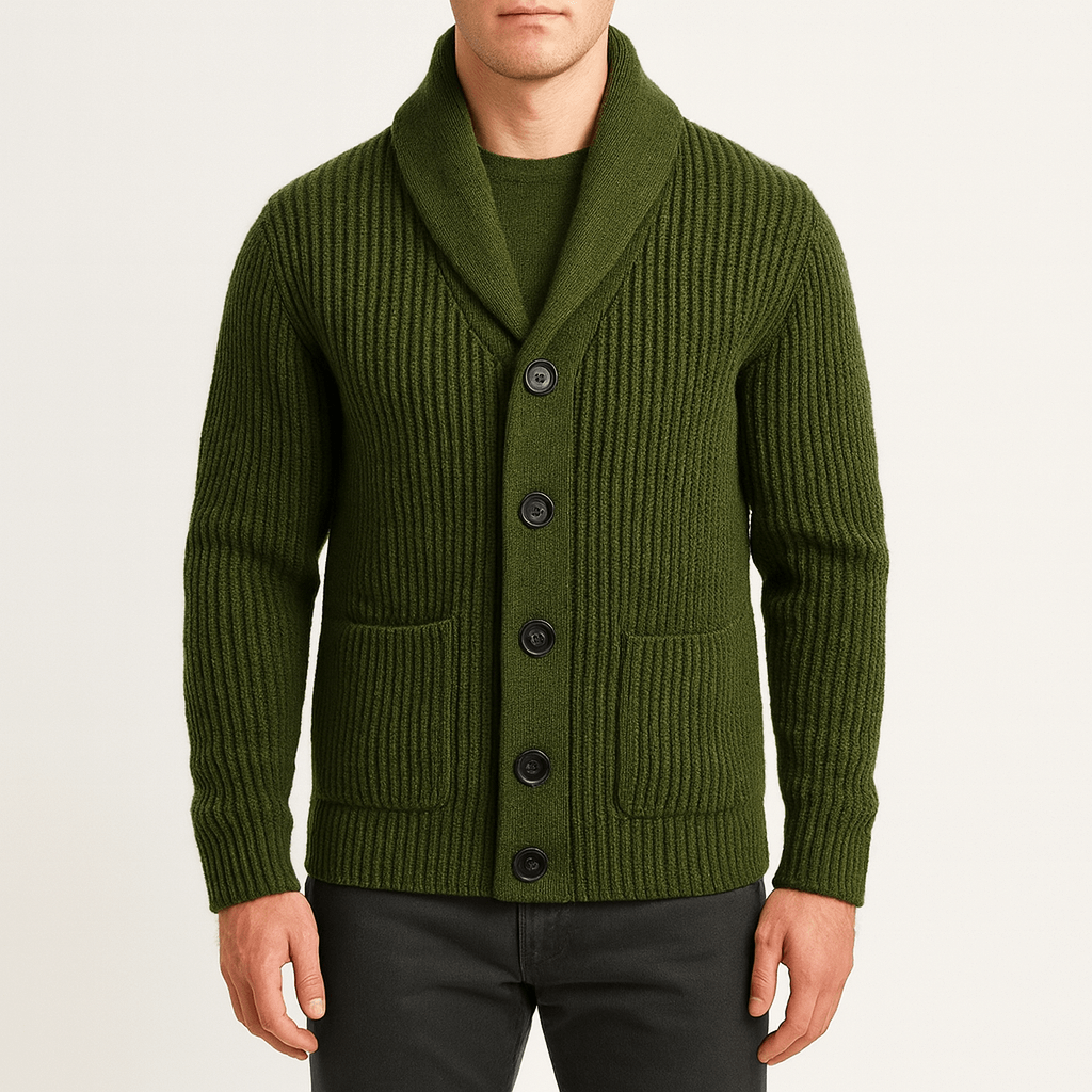 Luminovi | Shawl Collar Cardigan-Cardigan