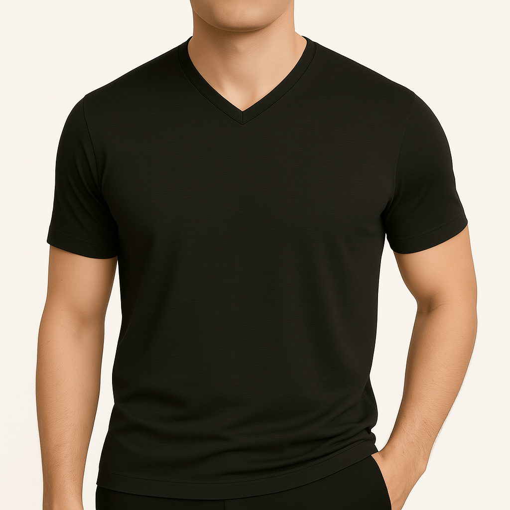 Luminovi | Slim Fit V-Neck Shirt