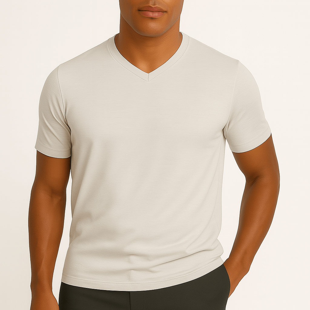 Luminovi | Slim Fit V-Neck Shirt