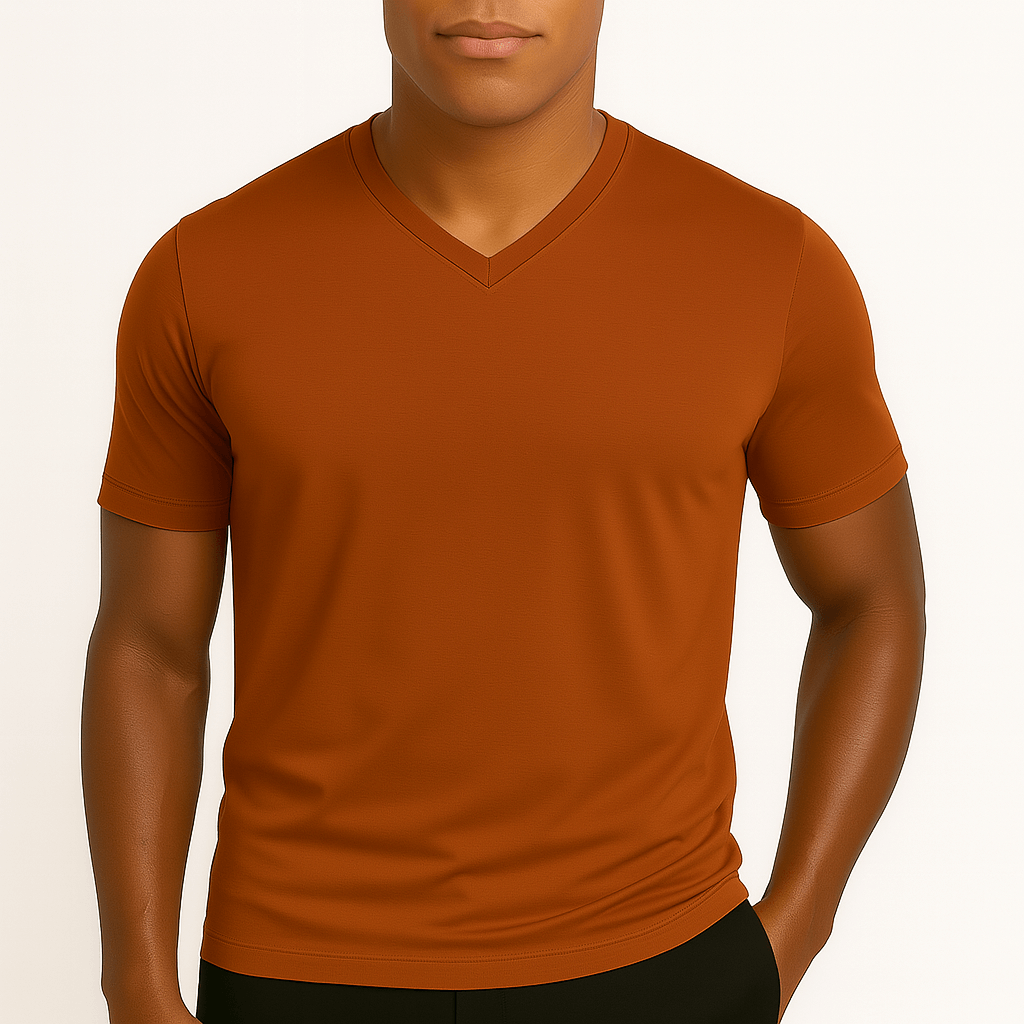 Luminovi | Slim Fit V-Neck Shirt
