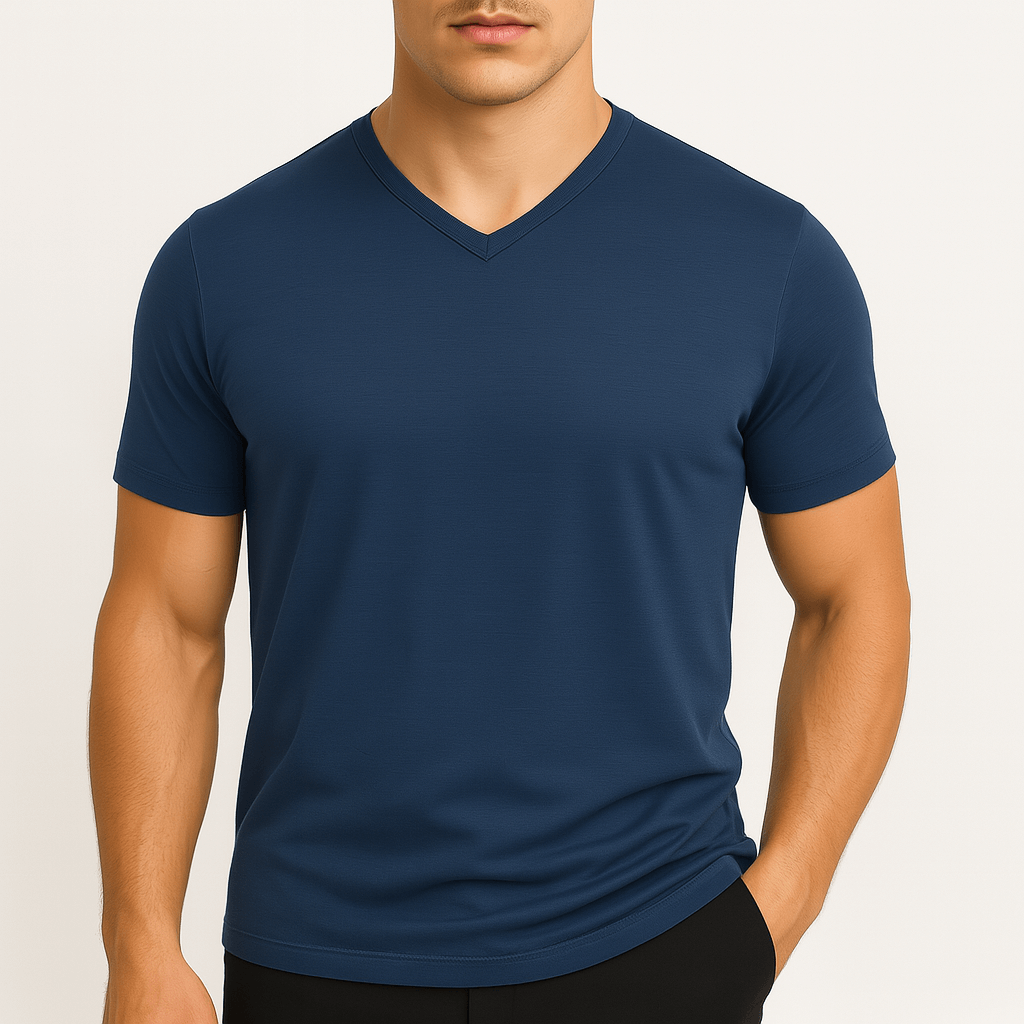 Luminovi | Slim Fit V-Neck Shirt
