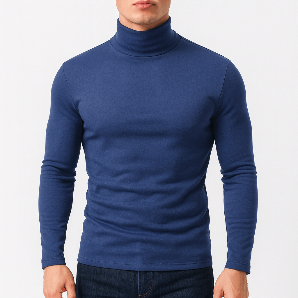 Luminovi | Slim Turtleneck Tee-Turtleneck
