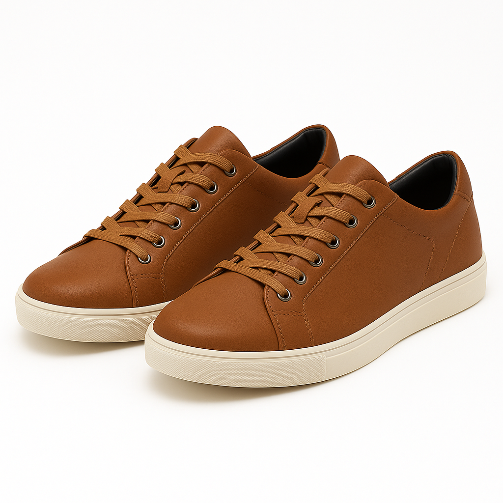 Luminovi | Smooth Leather Low-Top Sneakers