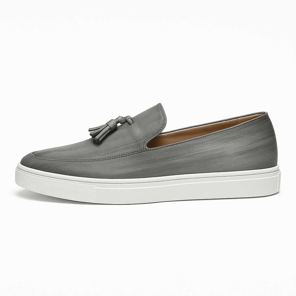 Luminovi | Soft Leather Tassel Loafers