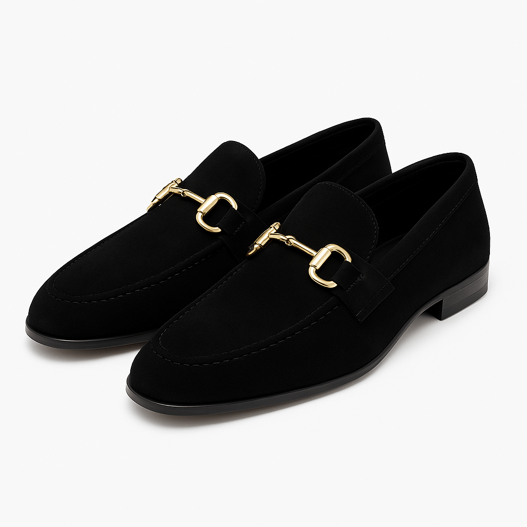 Luminovi | Suede Horsebit Loafers