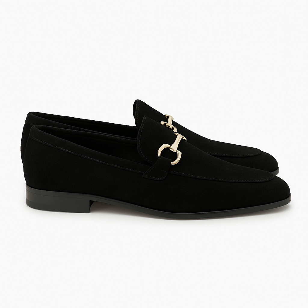 Luminovi | Suede Horsebit Loafers