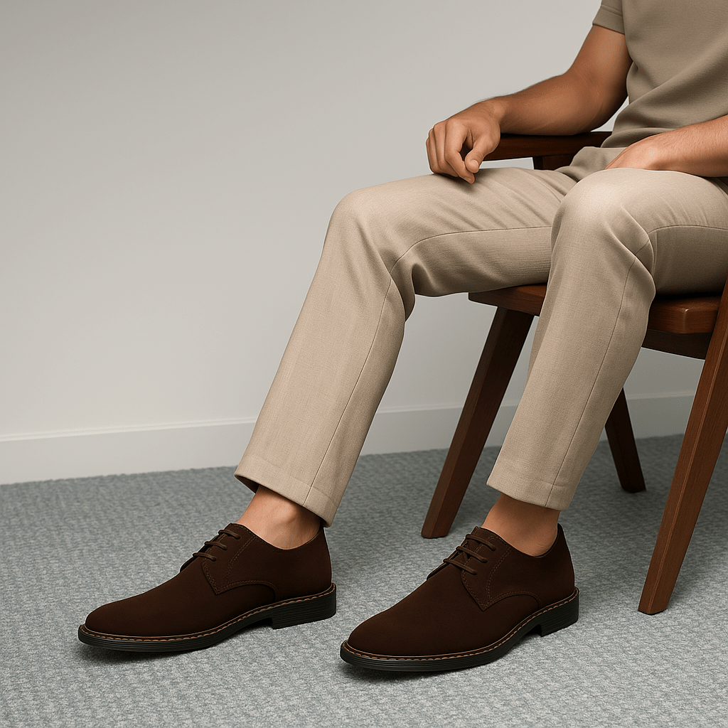 Luminovi | Suede Oxford Shoes