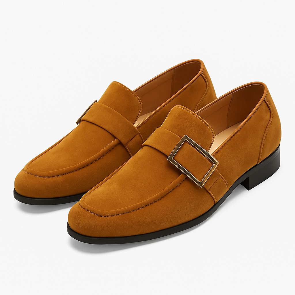 Luminovi | Suede Signature Loafers