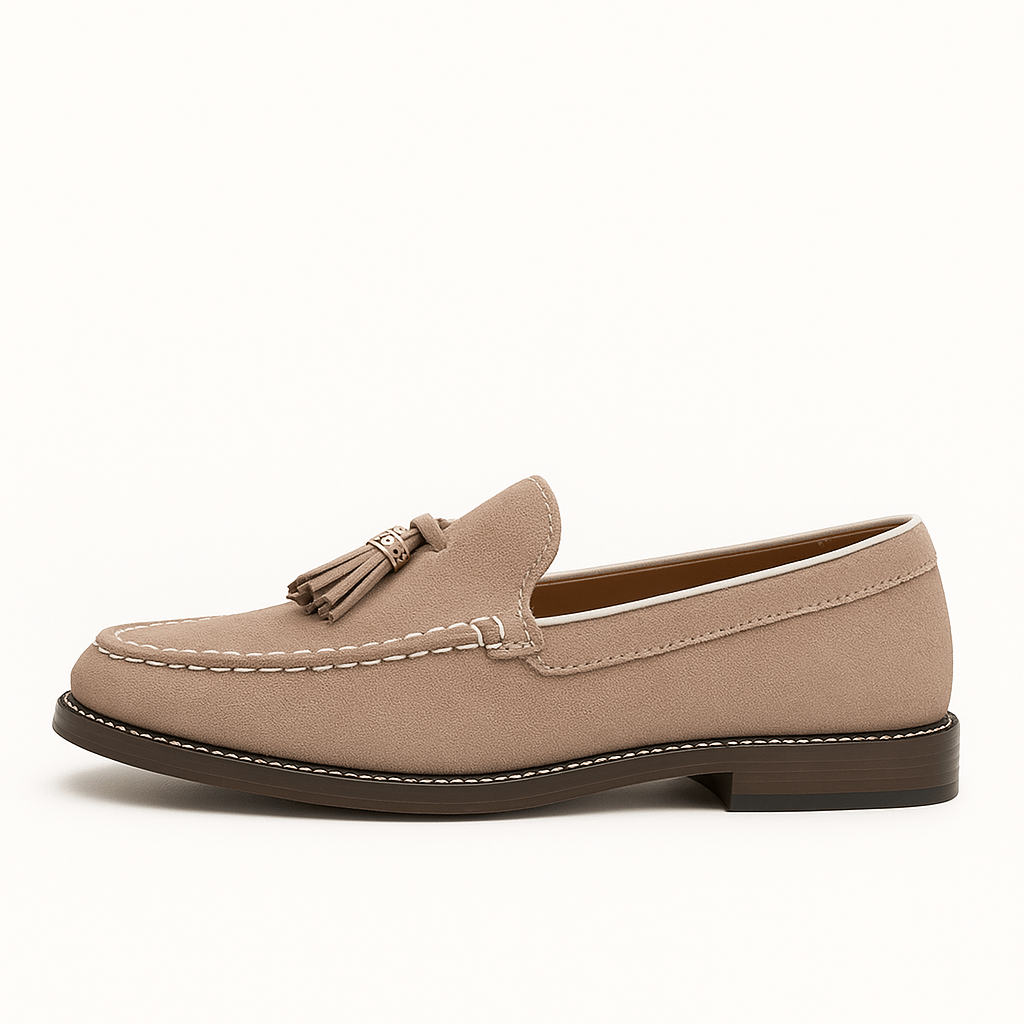 Luminovi | Suede Tassel Loafers