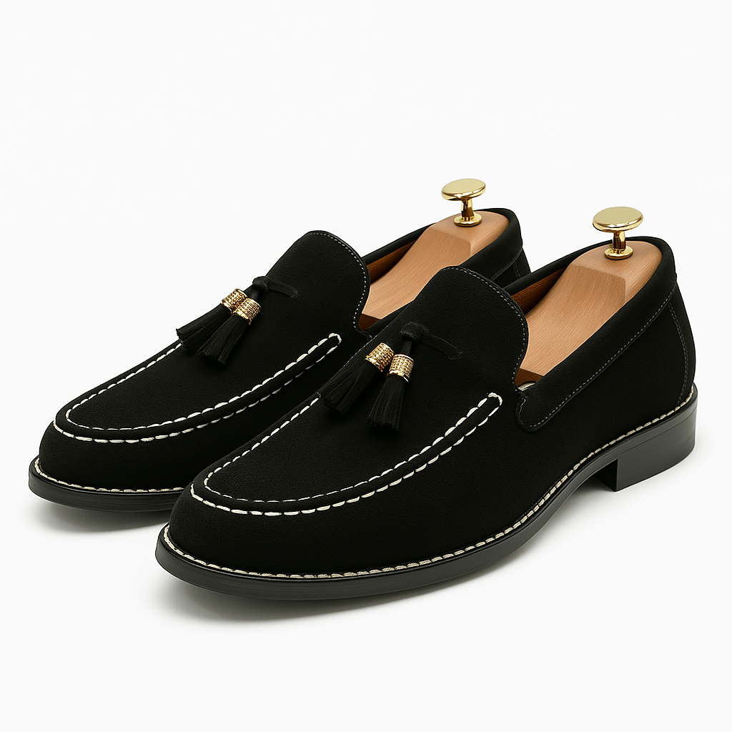 Luminovi | Suede Tassel Loafers