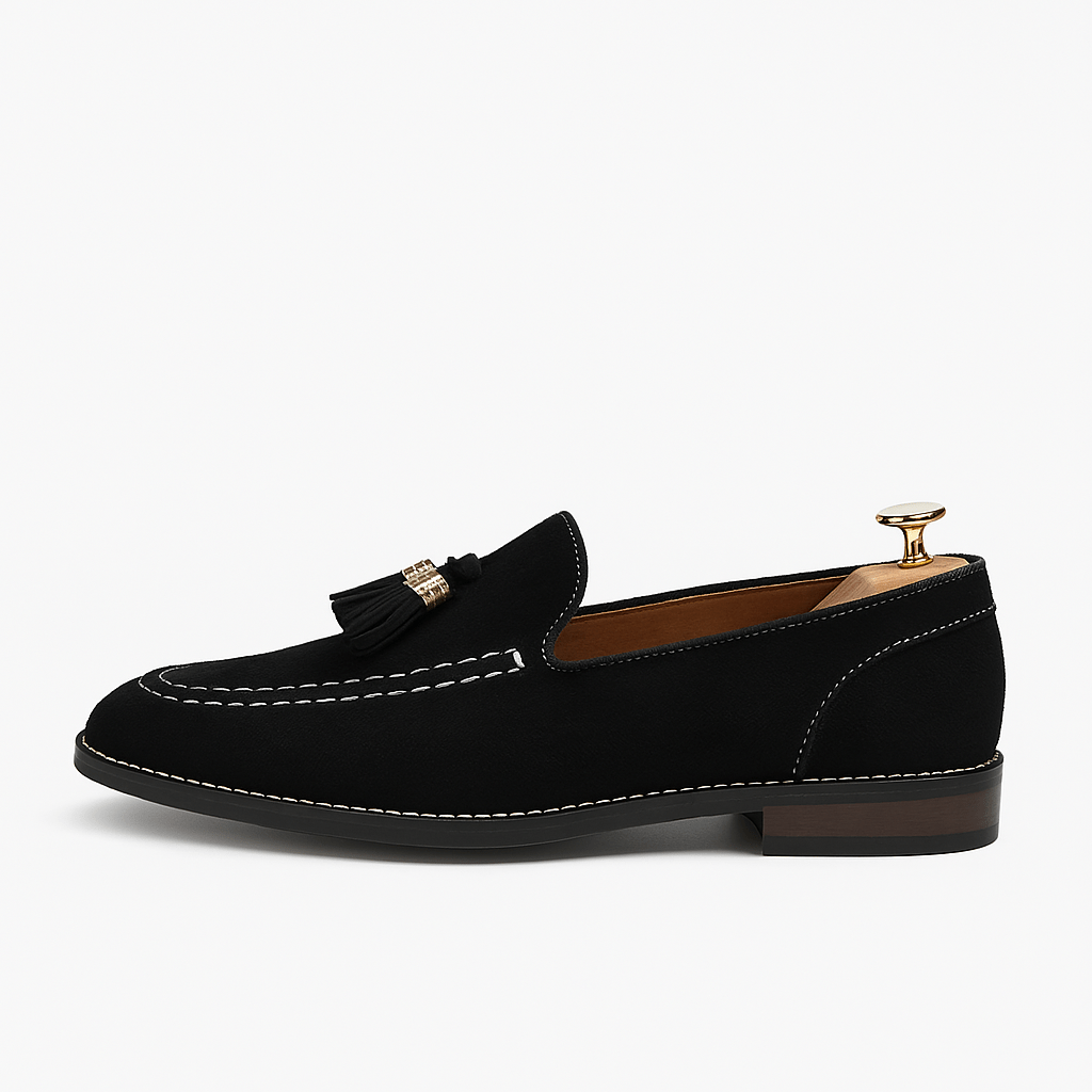 Luminovi | Suede Tassel Loafers