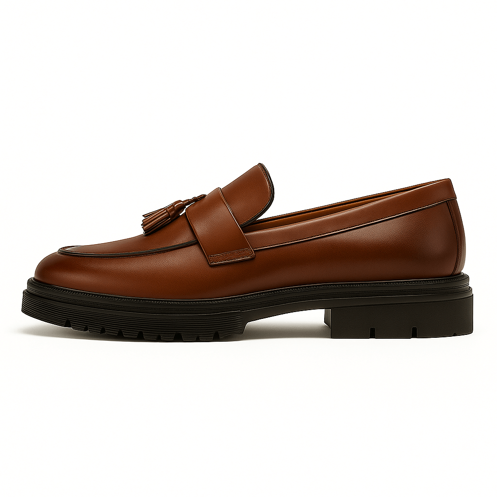 Luminovi | Tassel Leather Loafers