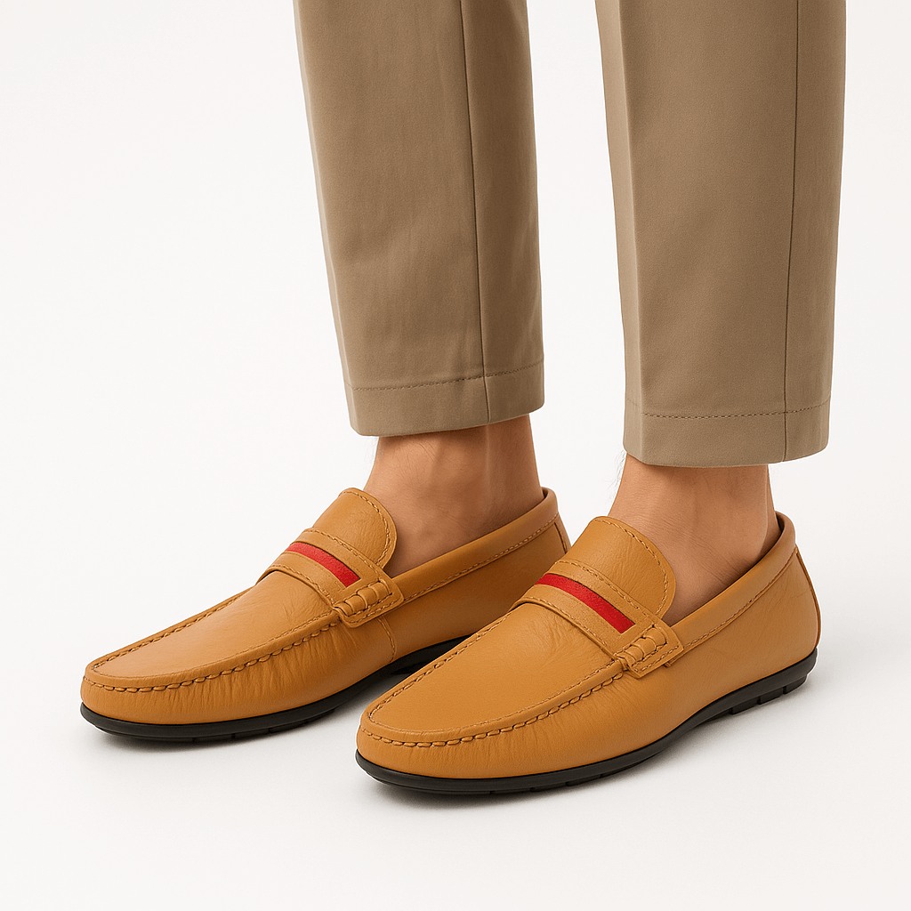 Luminovi | Textured Business Loafers