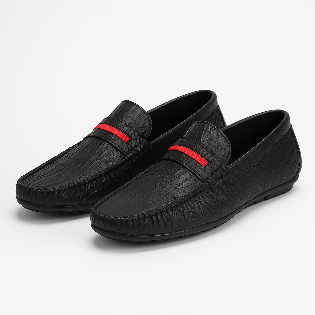Luminovi | Textured Business Loafers