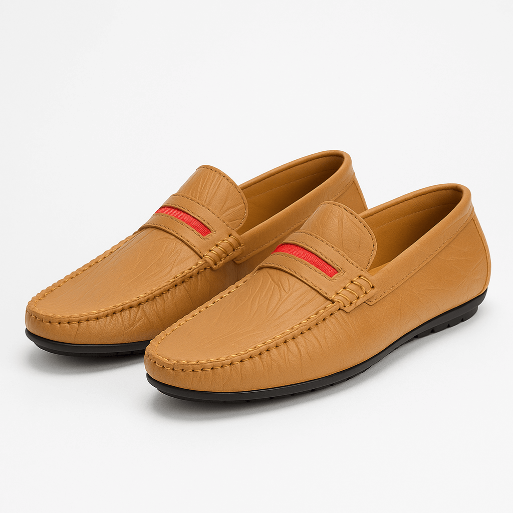 Luminovi | Textured Business Loafers