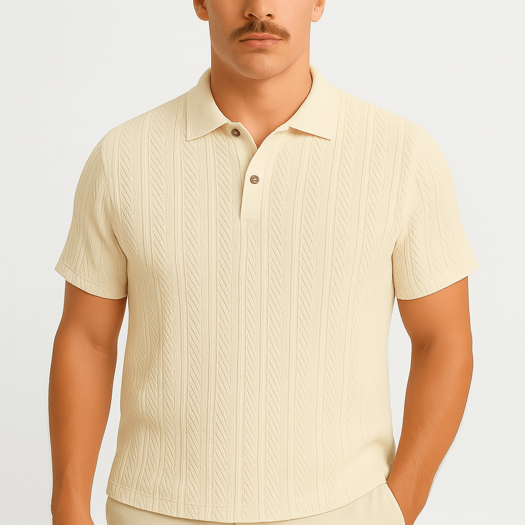 Luminovi | Textured Polo Shirt