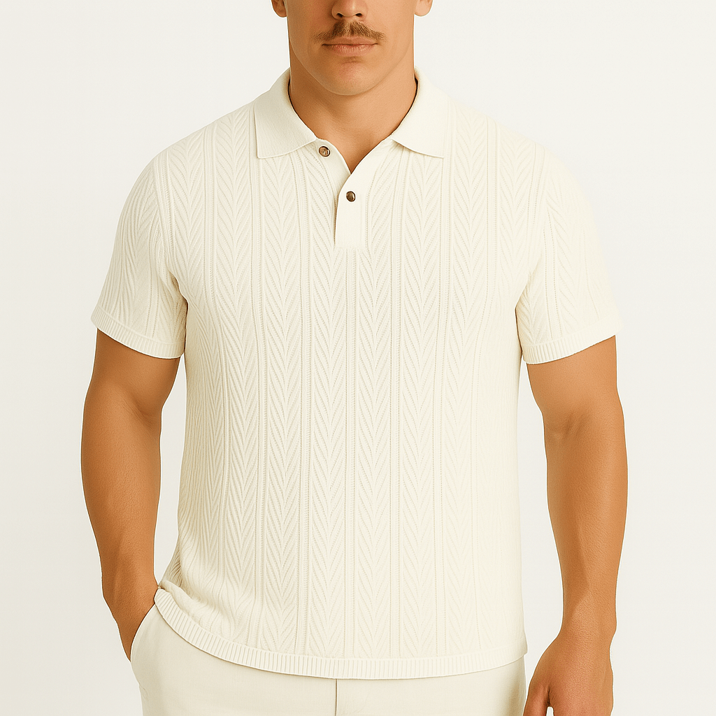 Luminovi | Textured Polo Shirt