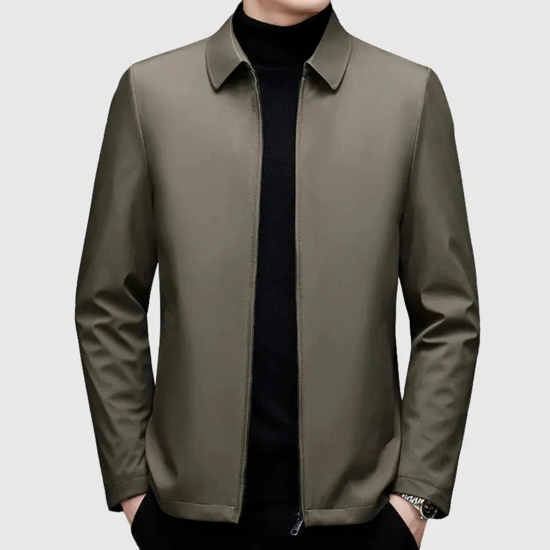 Luminovi | Turn-Down Collar Jacket-Jacket