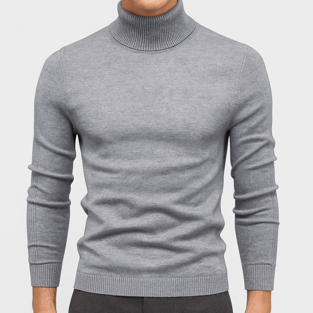 Luminovi | Turtleneck Knit Jumper-Sweater