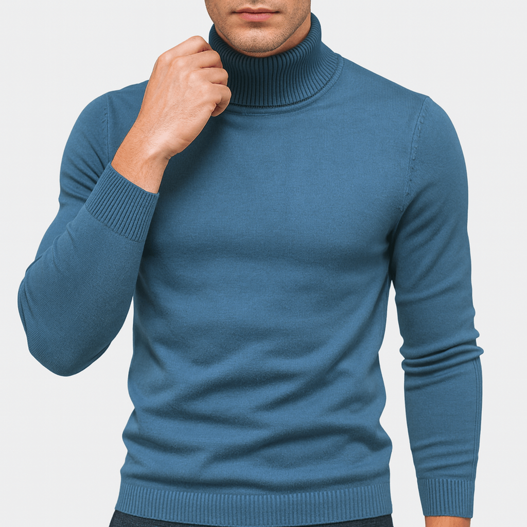 Luminovi | Turtleneck Knit Jumper-Sweater