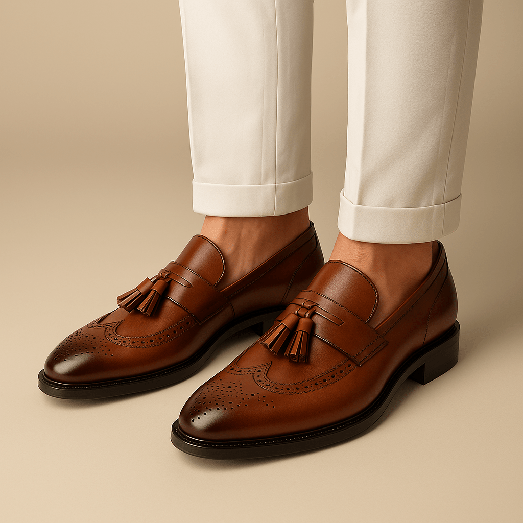 Luminovi | Wingtip Tassel Loafers