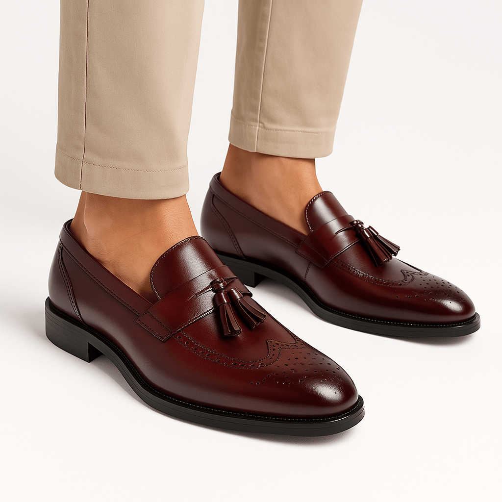 Luminovi | Wingtip Tassel Loafers