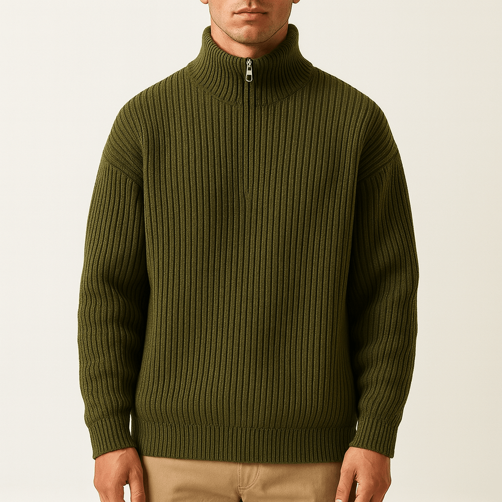 Luminovi | Wool Knit Sweater-Sweater