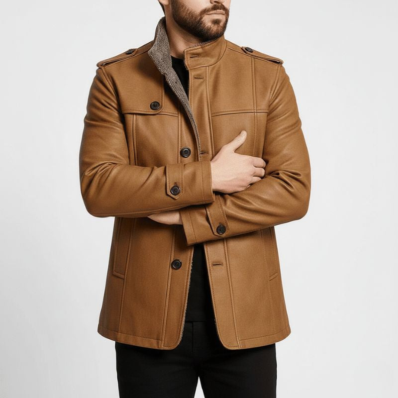 Luminovi | Classic Suede Overcoat