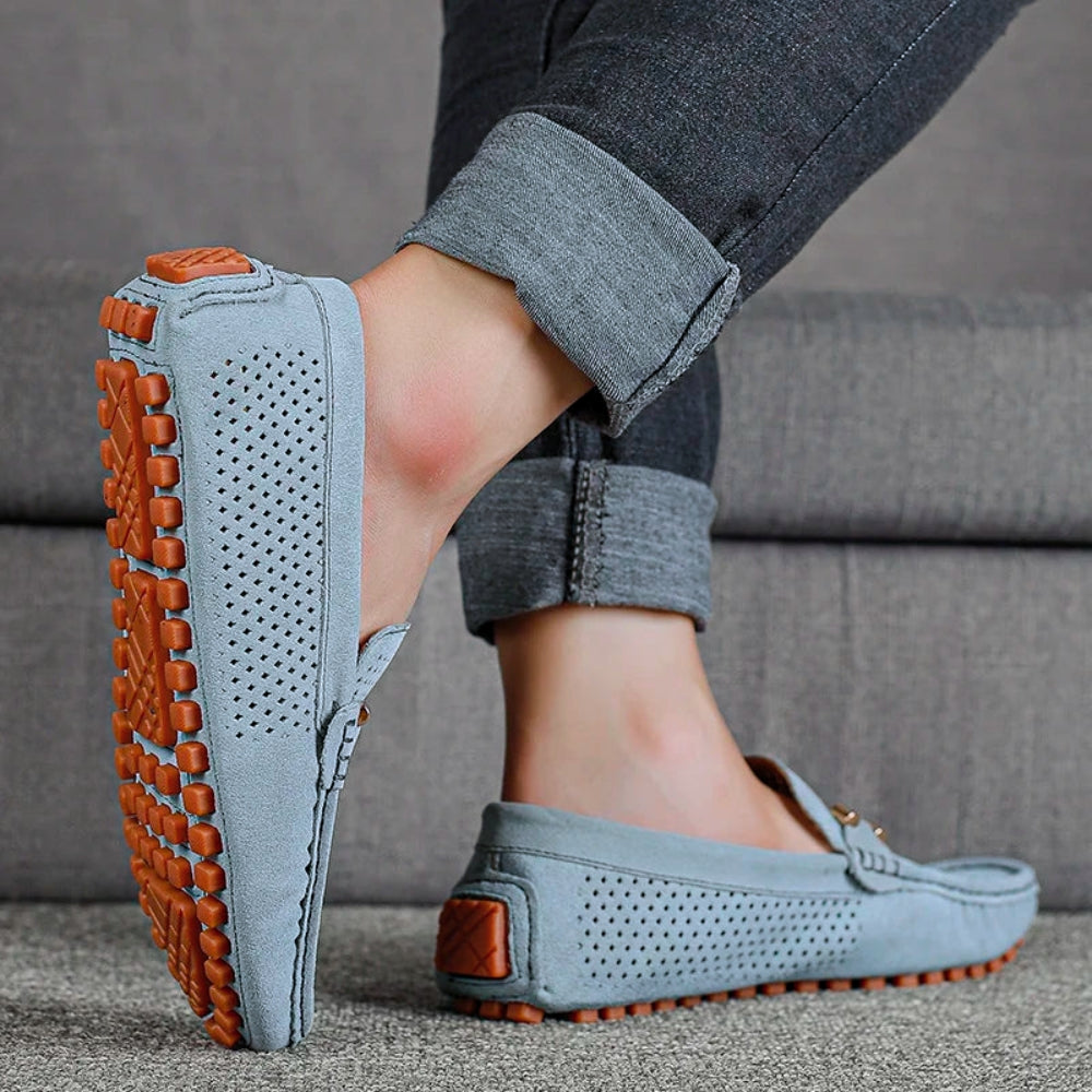 Men's Slip-On Loafers with Breathable Upper and Low Profile Design for Daily Casual Wear
