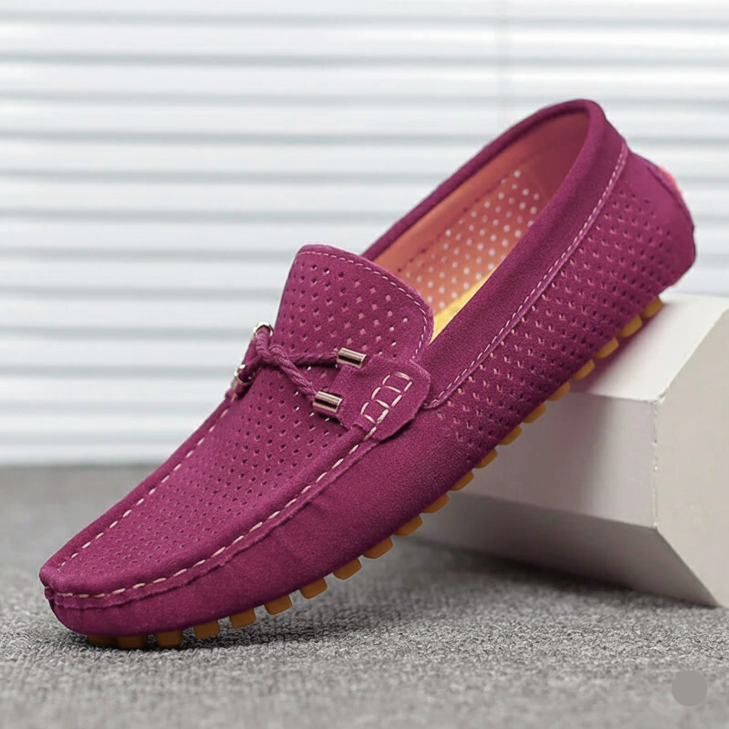 Men's Slip-On Loafers with Breathable Upper and Low Profile Design for Daily Casual Wear