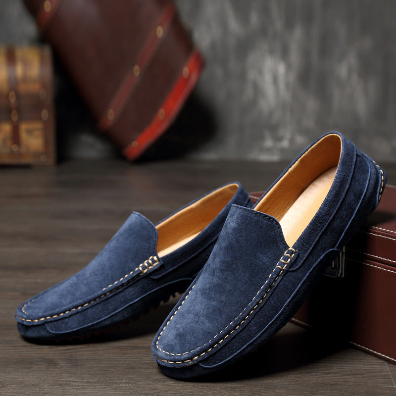 Men's Slip-On Loafers with Moccasin Stitching for Office and Professional Wear