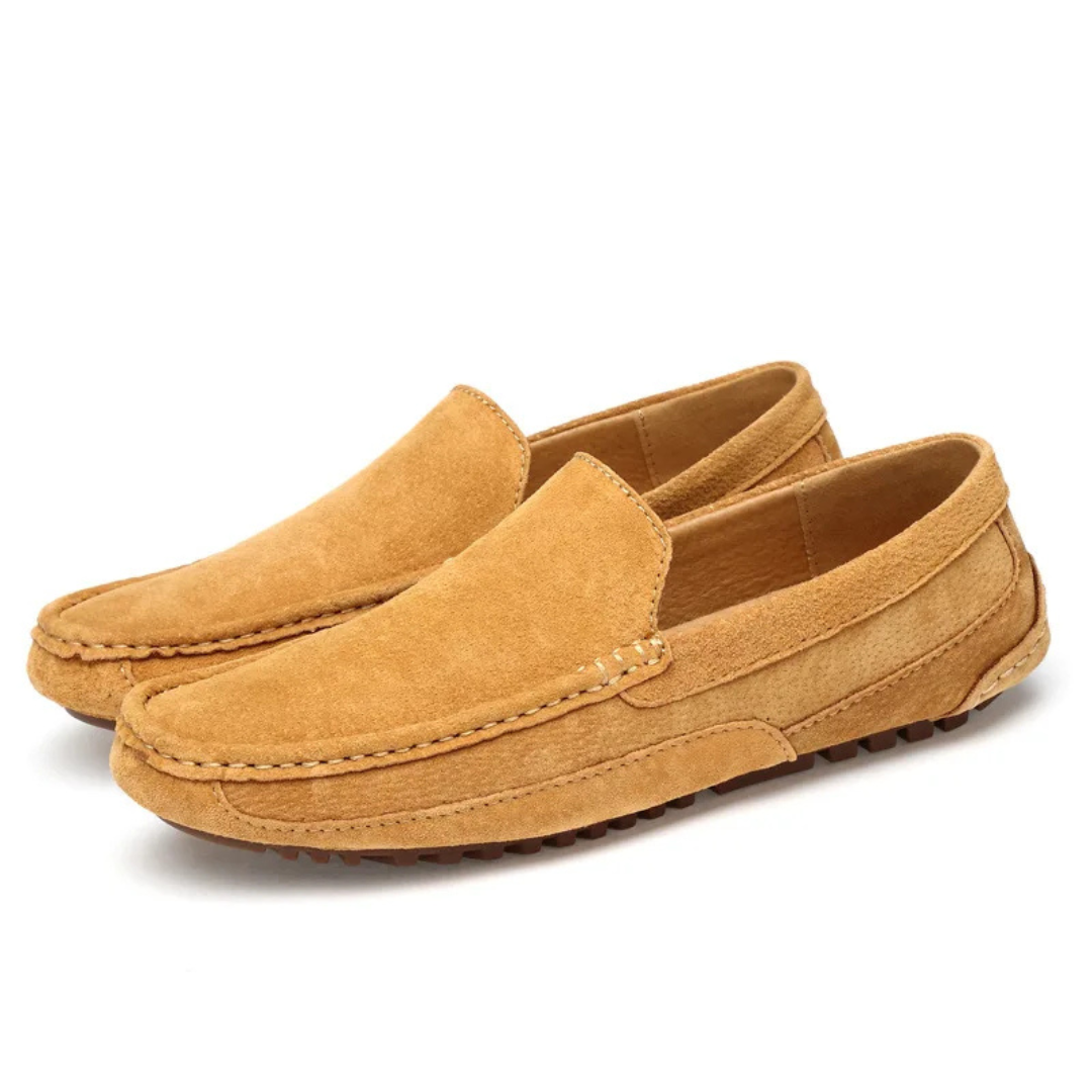 Men's Slip-On Loafers with Moccasin Stitching for Office and Professional Wear