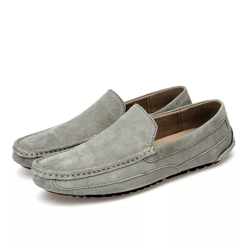 Men's Slip-On Loafers with Moccasin Stitching for Office and Professional Wear