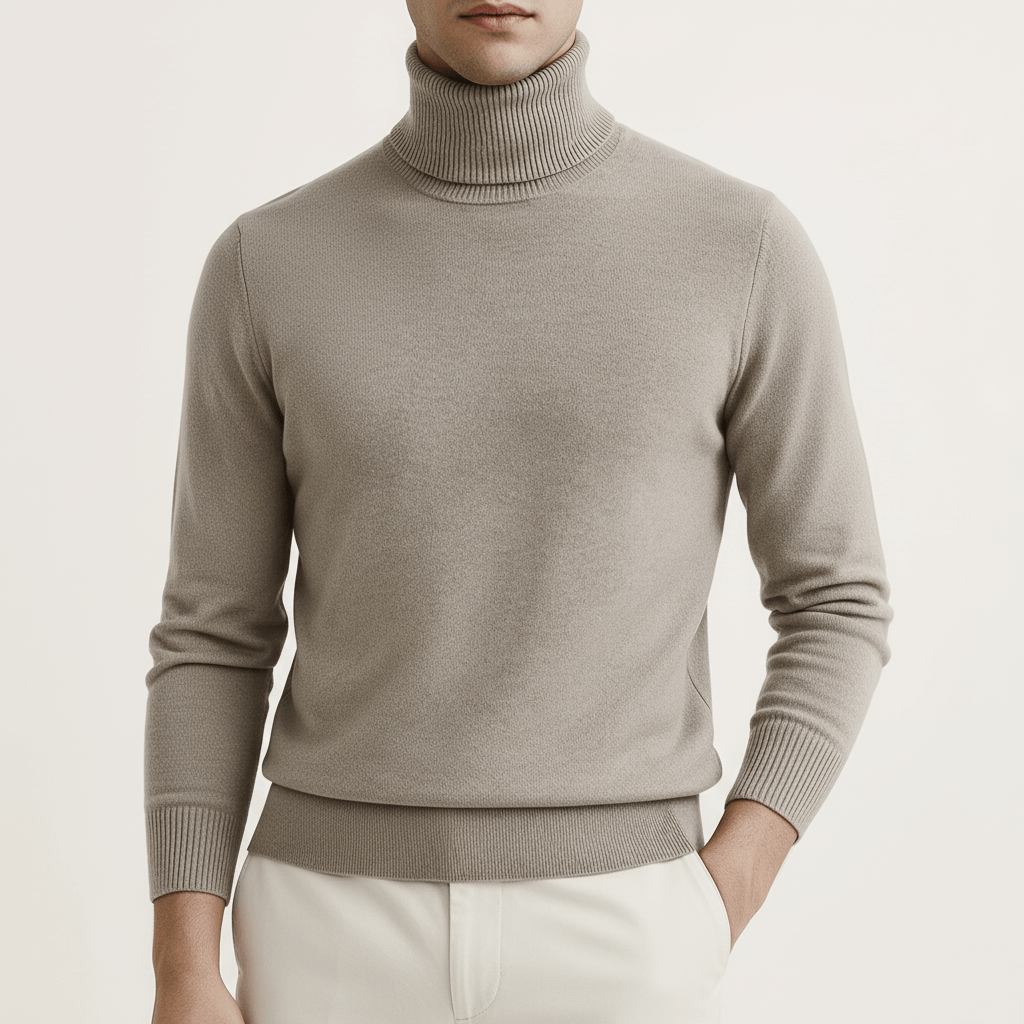 Luminovi | Slim-Fit Turtleneck Sweater