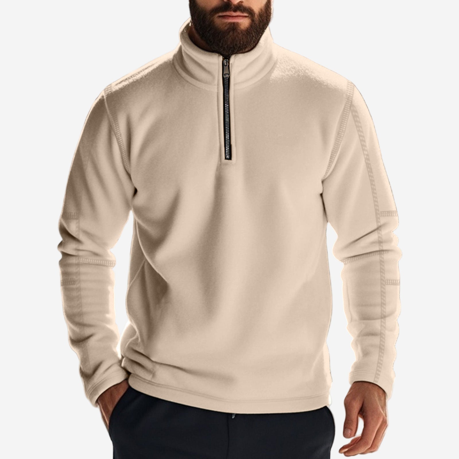 LUMINOVI | Brushed Fleece Pullover