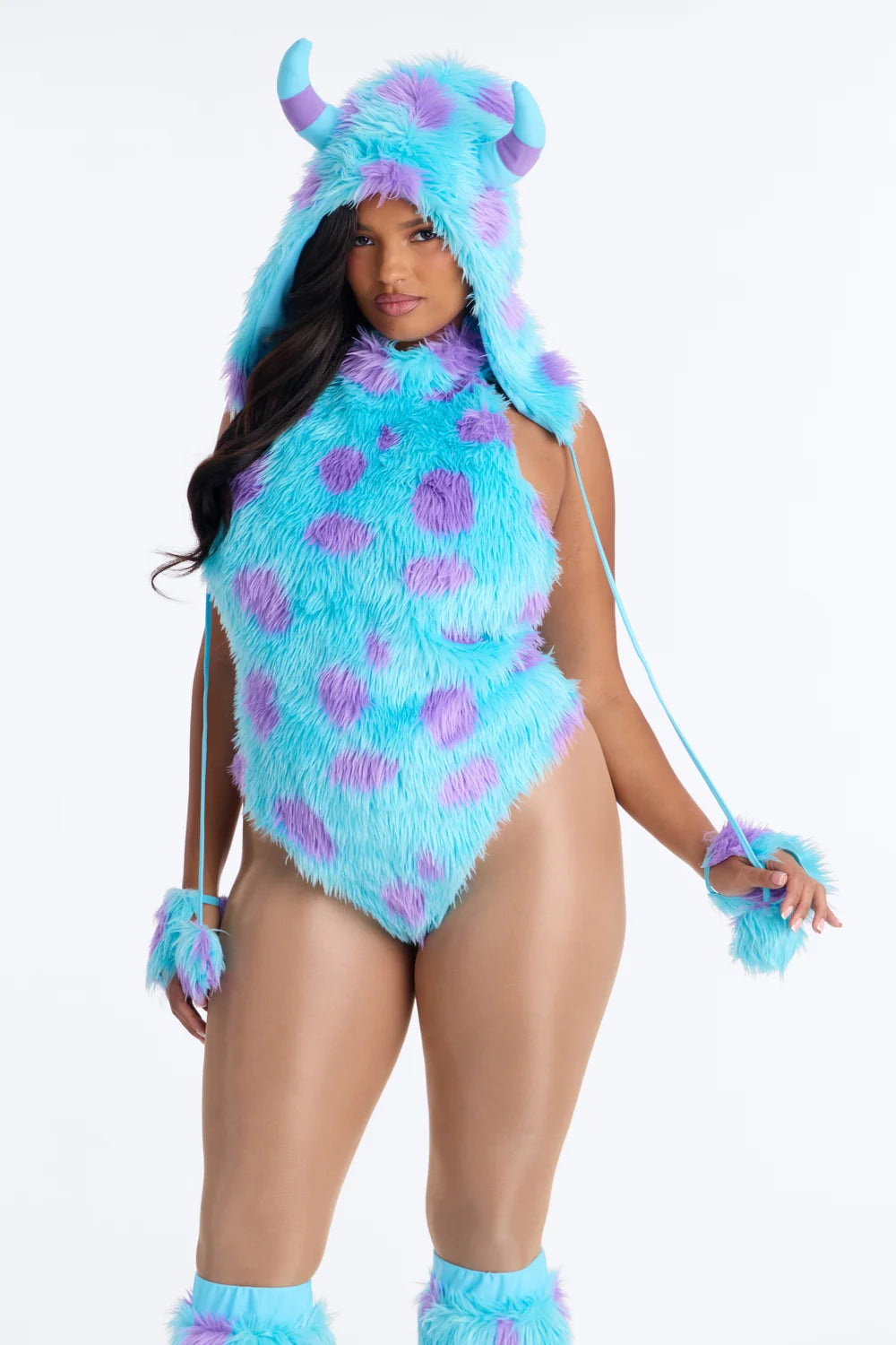 Womens Safari Dinosaur Explorer Halloween Costume Set with Crop Top