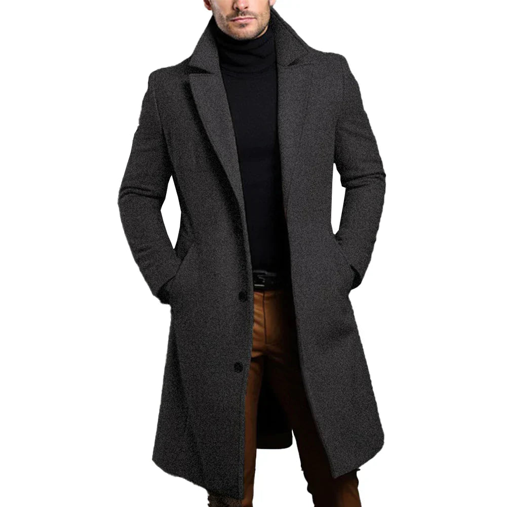 Levi | Men's Slim-Fit Long Coat - Image 2