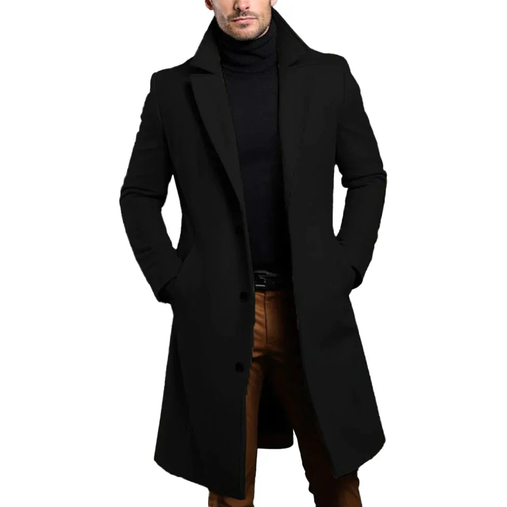 Levi | Men's Slim-Fit Long Coat - Image 3
