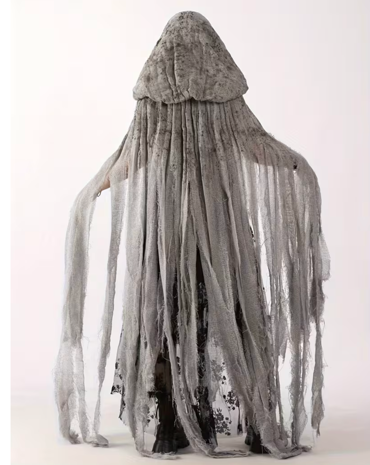 Hooded Cloak for Witch and Reaper Halloween Costumes with Full Body Coverage