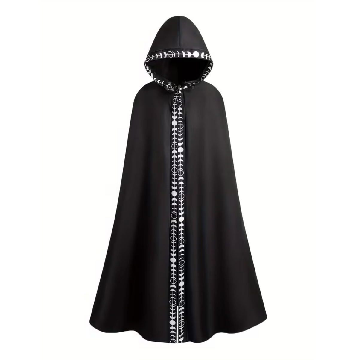 Hooded Cape for Adults with Attached Hood and Flowing Fabric, Medieval Renaissance