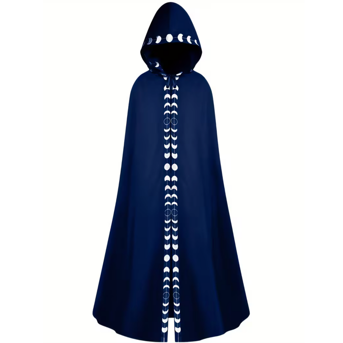 Hooded Cape for Adults with Attached Hood and Flowing Fabric, Medieval Renaissance