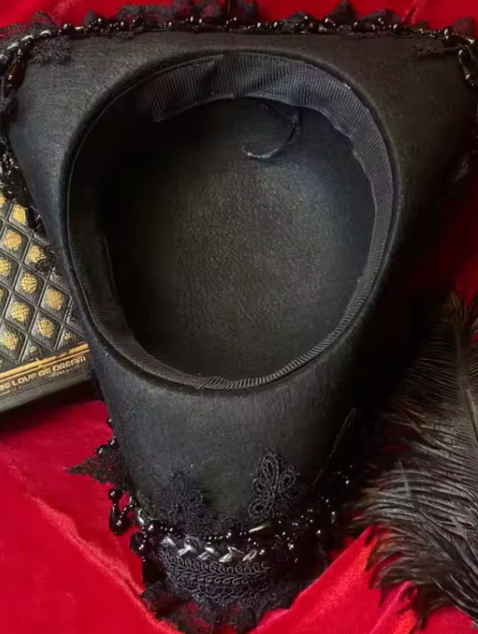 Skull Triangle Hat with Knit Polyester for Pirate Costume Events