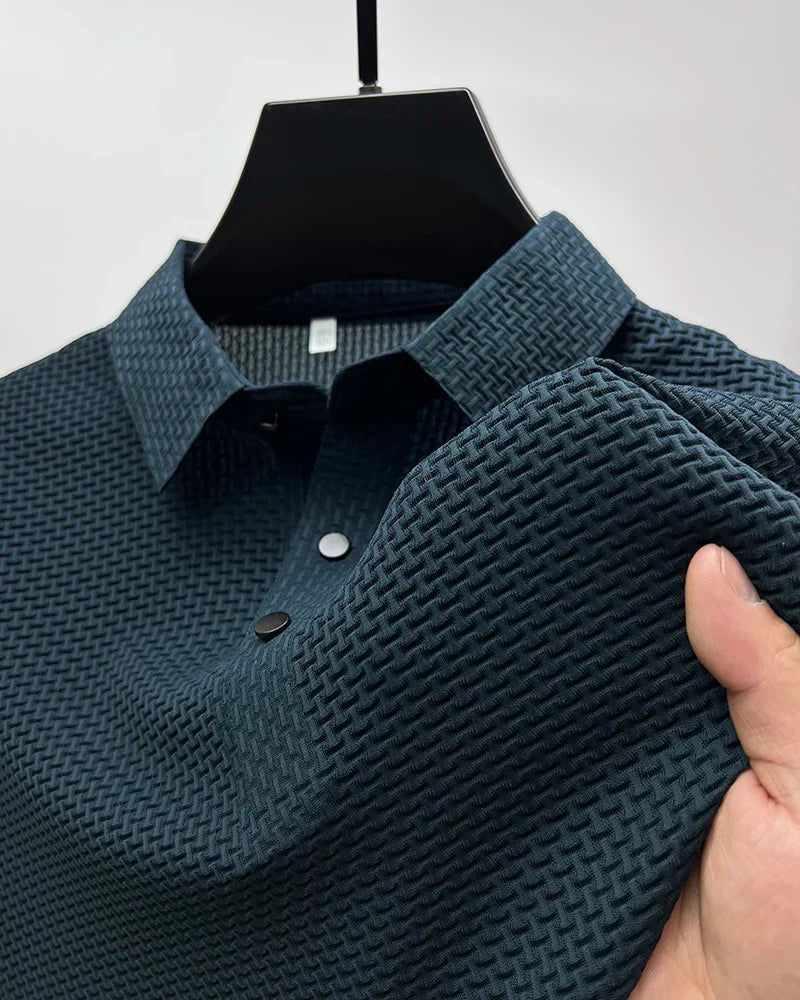 LumiNovi | The Ferraro Textured Polo