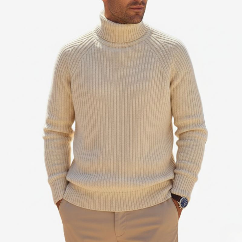 Luminovi | Chunky Wool Turtleneck Sweater