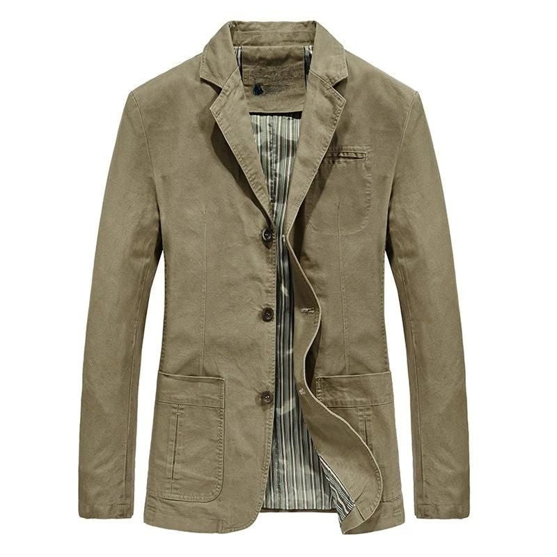 Lightweight Blazer Casual Fit and Breathable Fabric, Two-Button Front