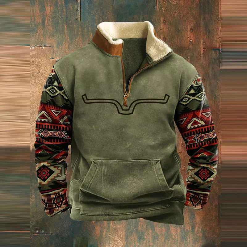 Bruce | Stylish Zip-Front Sweatshirt - Image 3