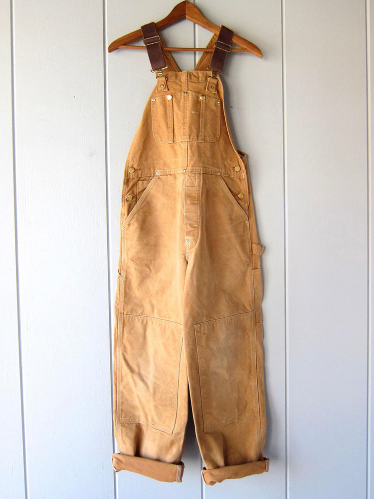 Dungaree Jumpsuit for Women with Adjustable Straps and Multiple Pockets, Relaxed Fit