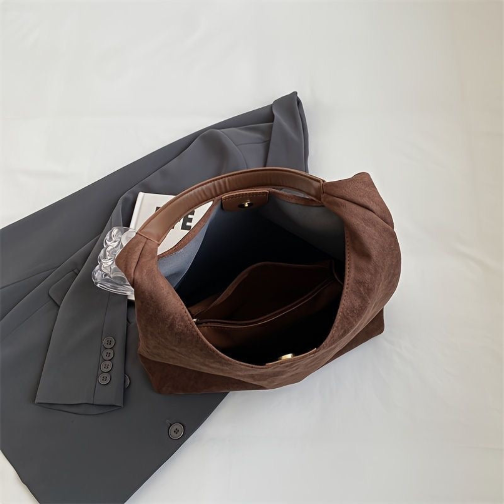 Women's Shoulder Tote with Top Zip Closure and Padded Laptop Pocket, Fits 15-Inch Laptop