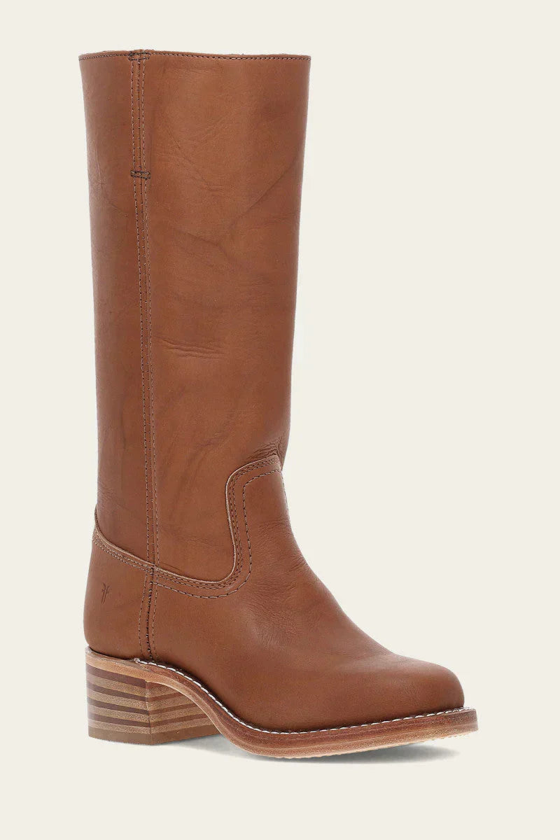 Women's Cowboy Boots with Leather Upper and Cushioned Insole, Pointed Toe Angled Heel