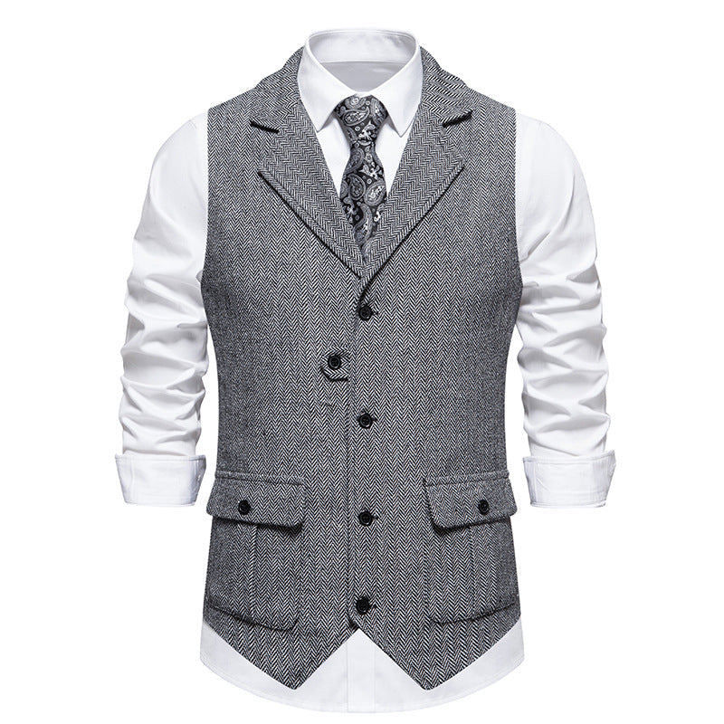 Men's Formal Dress Vest and Adjustable Back Strap